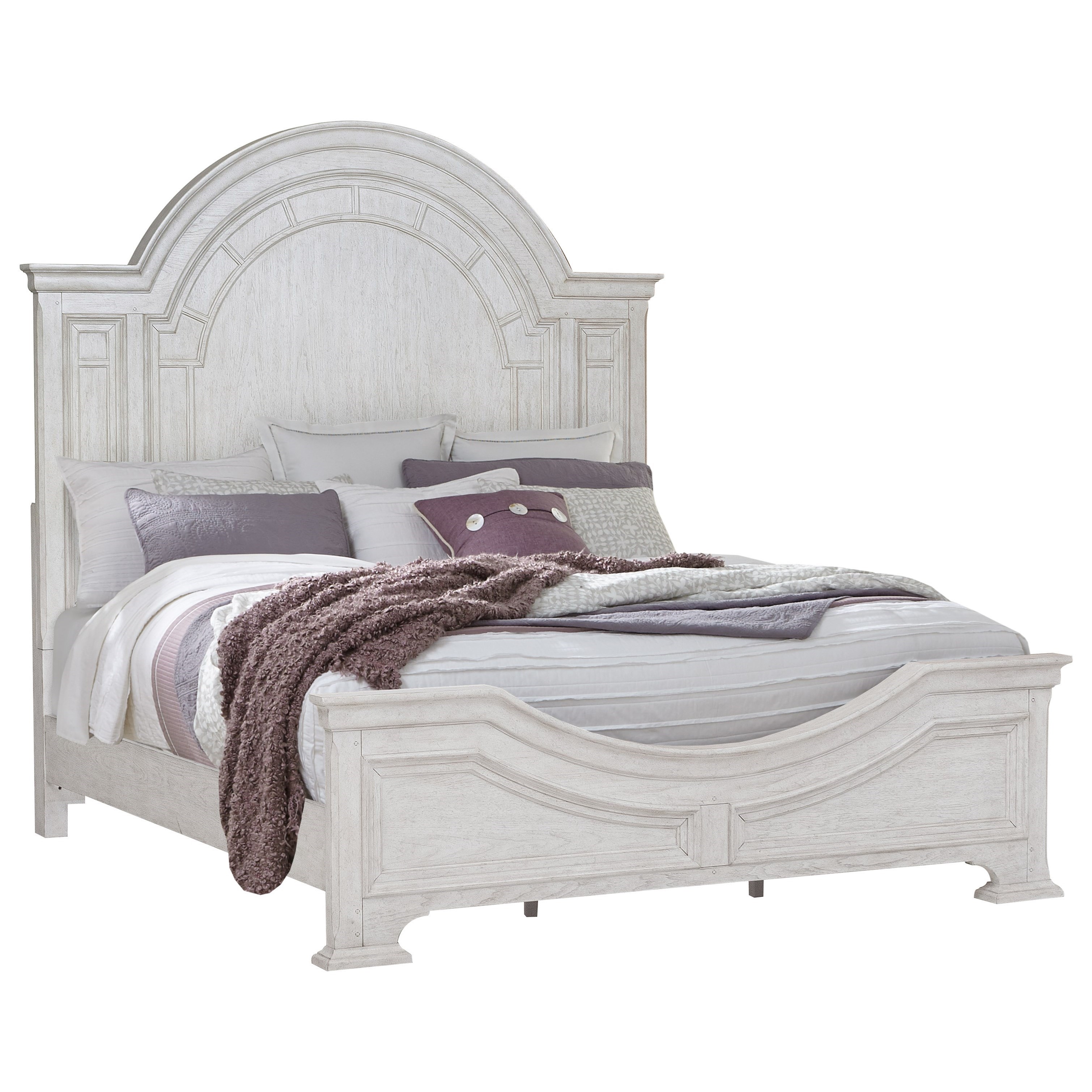 Pulaski Furniture Glendale Estates Farmhouse Queen Panel Bed with